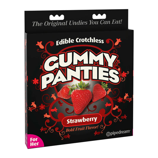 Edible Crotchless Gummy Panties Strawberry