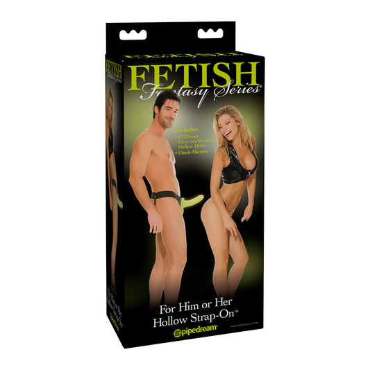 Fetish Fantasy Series For Him or Her Hollow Strap-On Glow In The Dark