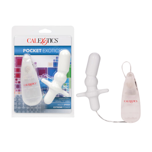 Pocket Exotics Vibrating Anal "T" Vibe Gray