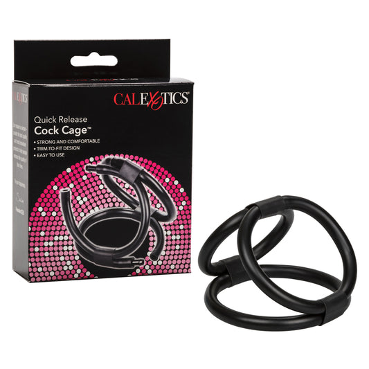 Quick Release Cock Cage Black