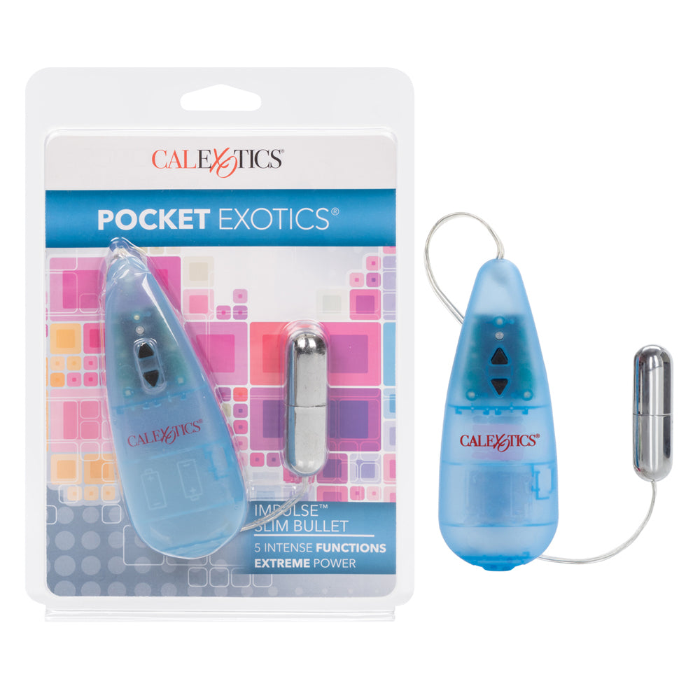 Pocket Exotics Impulse Slim Silver Bullet Silver