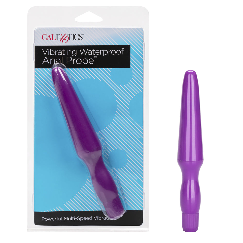 Vibrating Waterproof Anal Probe Purple