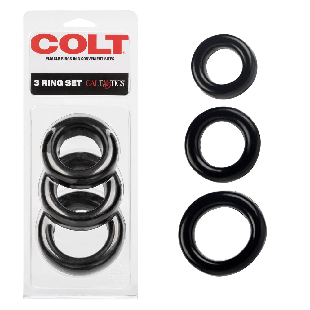 Colt 3 Ring Set Black