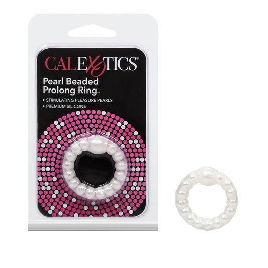 Pearl Beaded Prolong Ring White