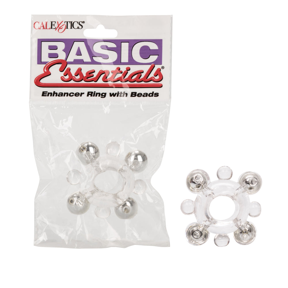 Basic Essentials Enhancer Ring With Beads Clear