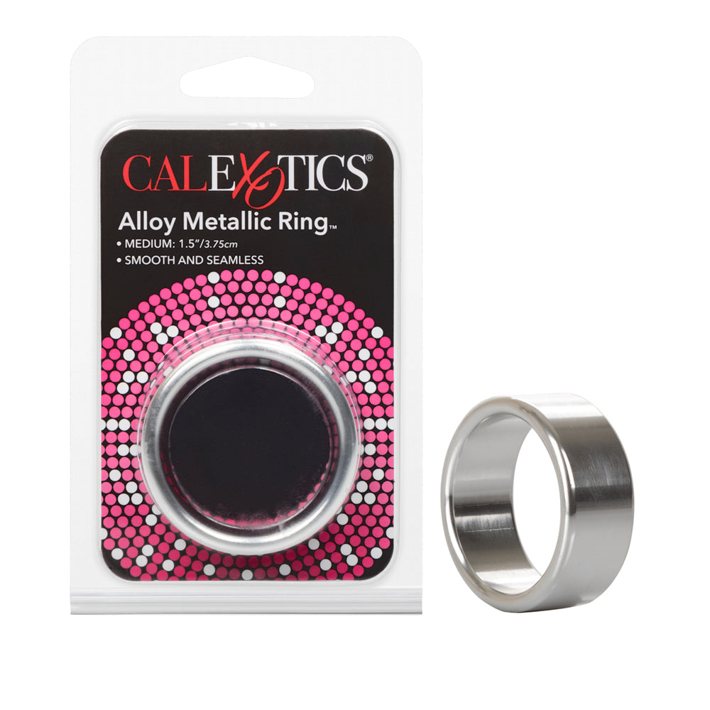 Alloy Metallic Ring Medium Silver