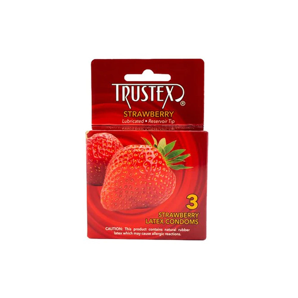 Trustex Strawberry Condoms 3PK