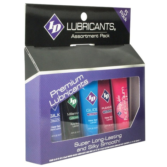 ID Sensual Lubricants Assorted Sampler 5Pk