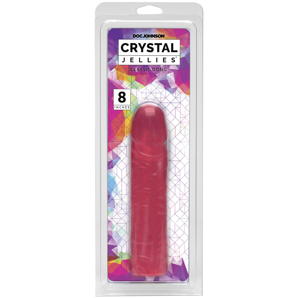 Crystal Jellies - 8" Classic Dong Pink