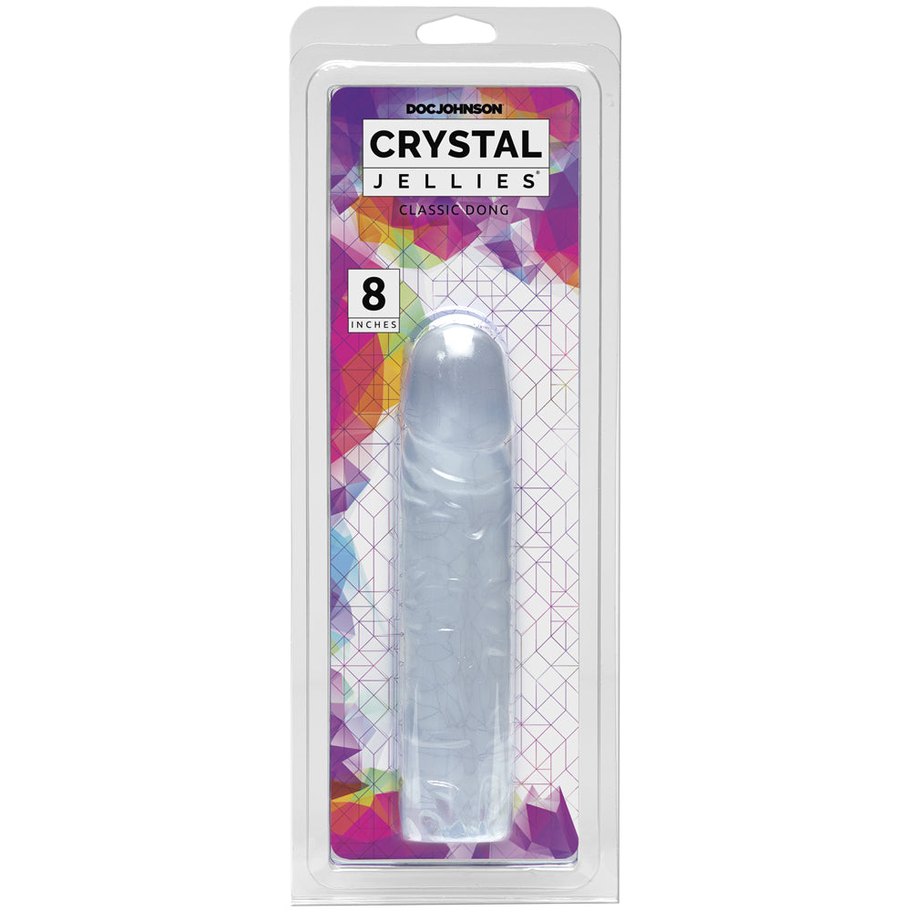 Crystal Jellies - 8" Classic Dong Clear