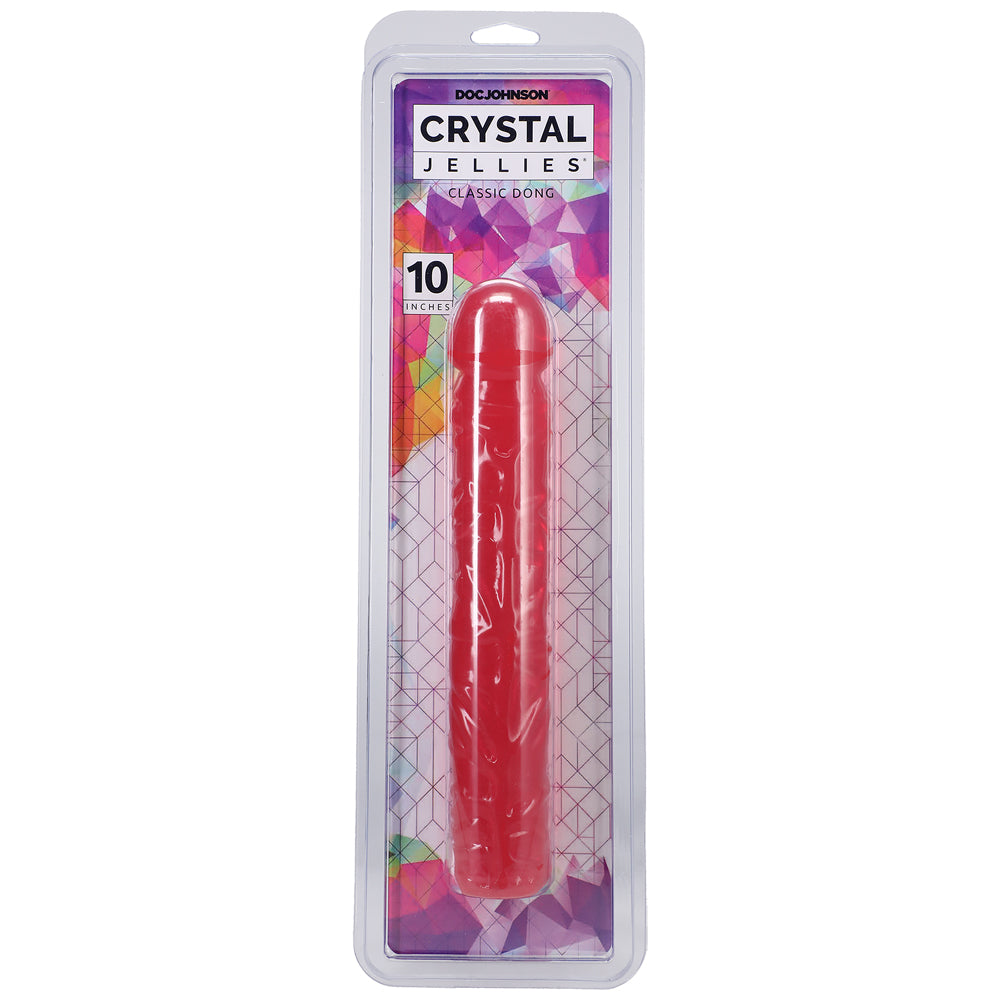 Crystal Jellies - 10" Classic Dong Pink