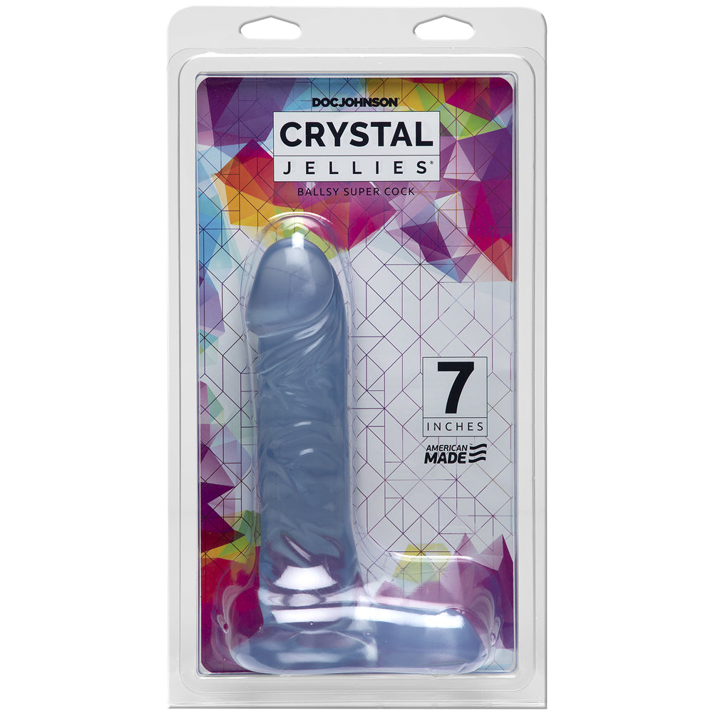 Crystal Jellies - 7" Ballsy Super Cock Clear