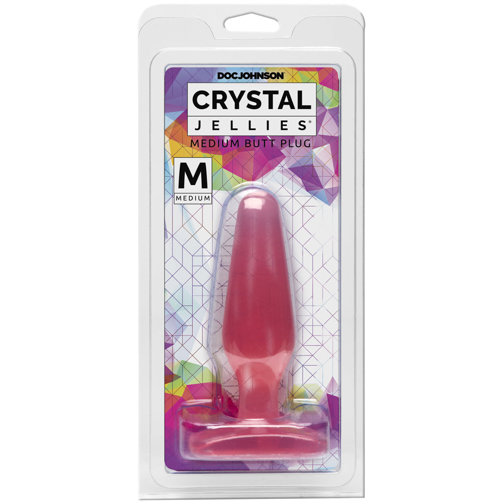 Crystal Jellies - Medium Butt Plug Pink