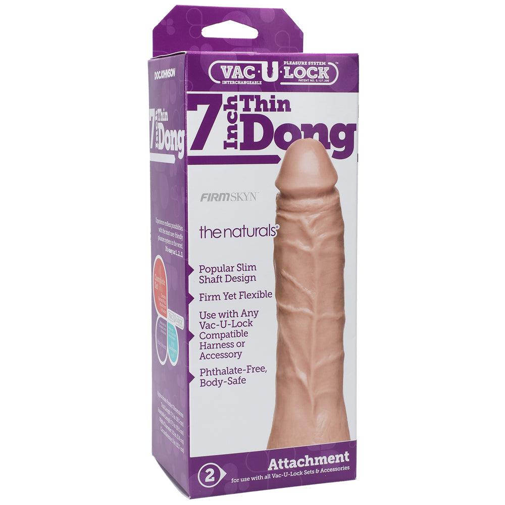 Vac-U-Lock - 7" Thin Dong - The Naturals Vanilla