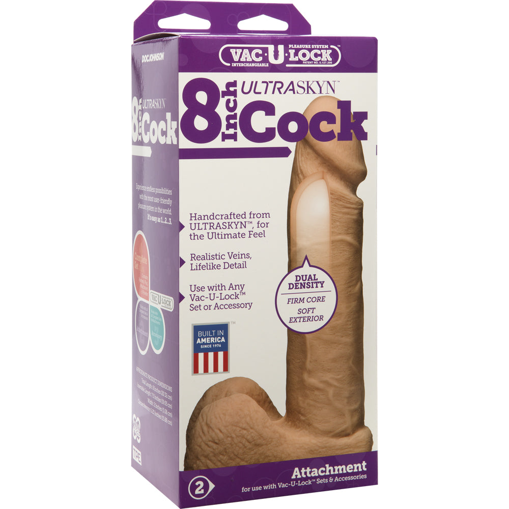 Vac-U-Lock - 8" ULTRASKYN Cock - Vanilla