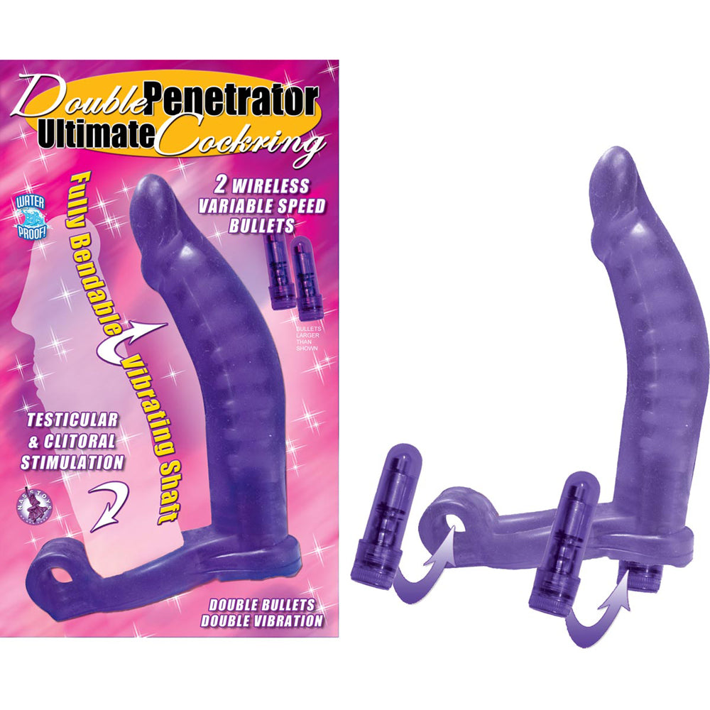 Double Penetrator Ultimate Cockring Purple