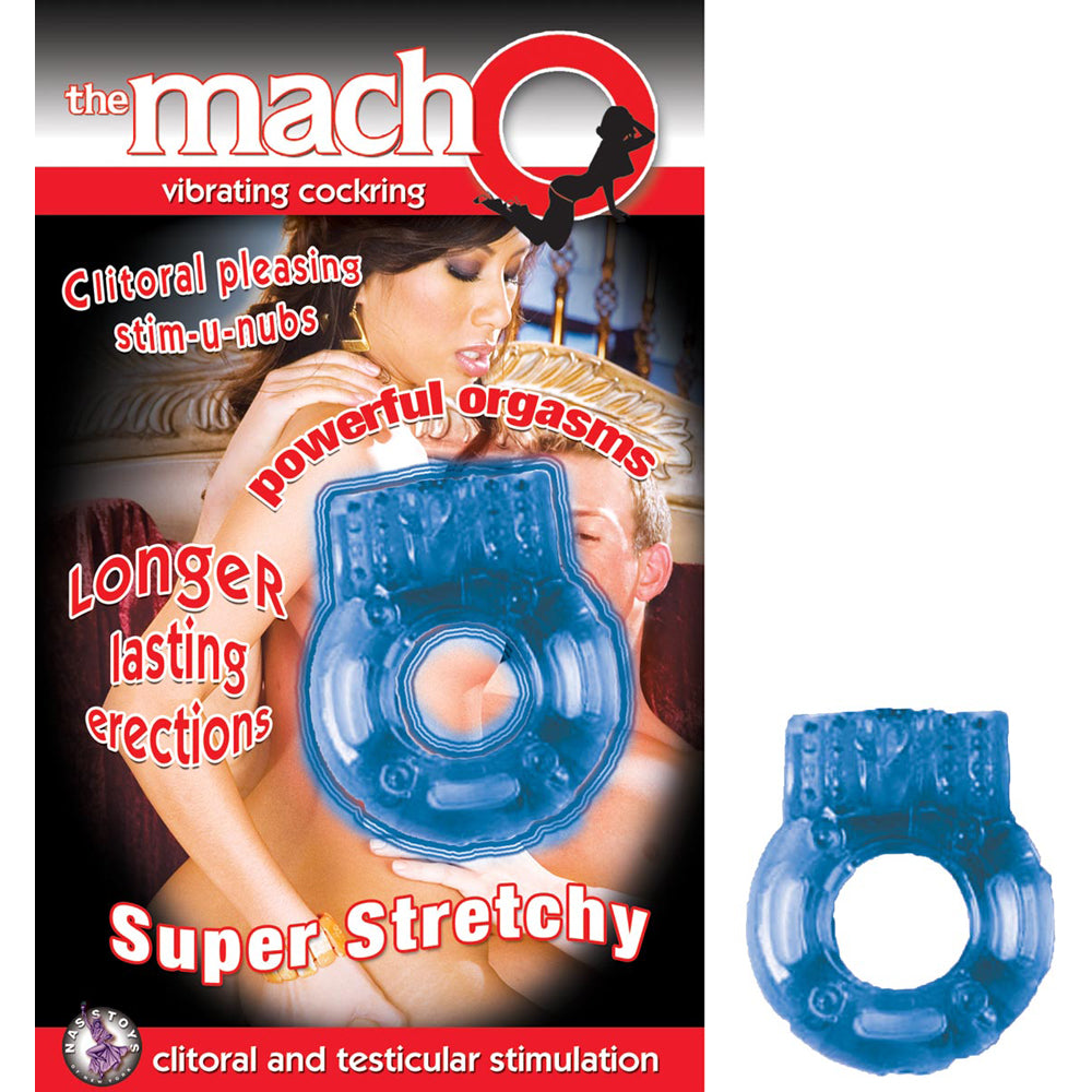 The Macho Vibrating Cockring Blue