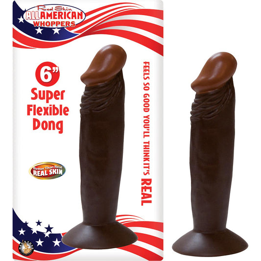 Afro American Whoppers 6" Dong Brown