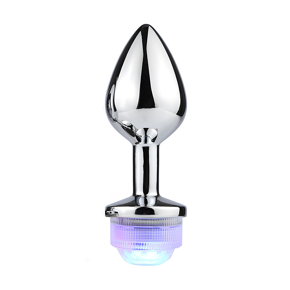 Dazzling Remote Control Color Changing Metal Anal Plug