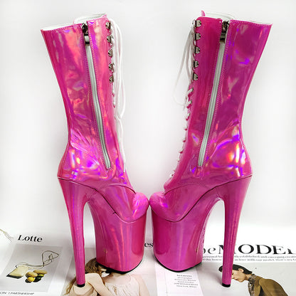 Lace-Up Pole Dancing Heels | Waterproof Platform Heels