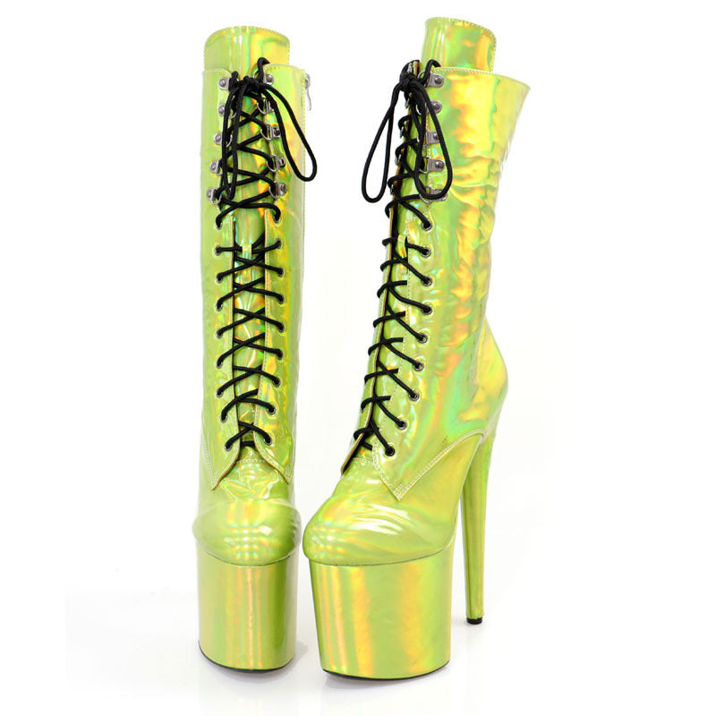 Lace-Up Pole Dancing Heels | Waterproof Platform Heels